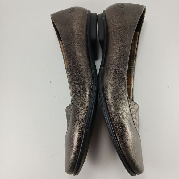 Born Flats Women's 8.5 Metallic  Brown/ Bronze Uppers. Stretch Comfort Non Slip. - Picture 6 of 10